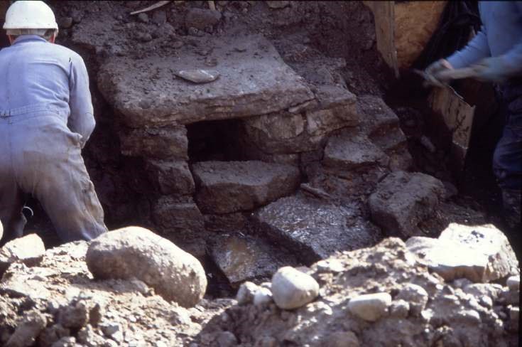 Dornoch Burn well excavation