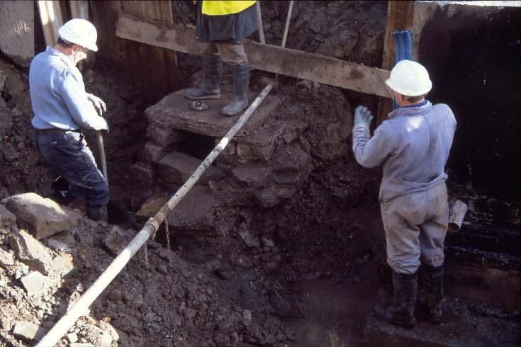 Dornoch Burn well excavation