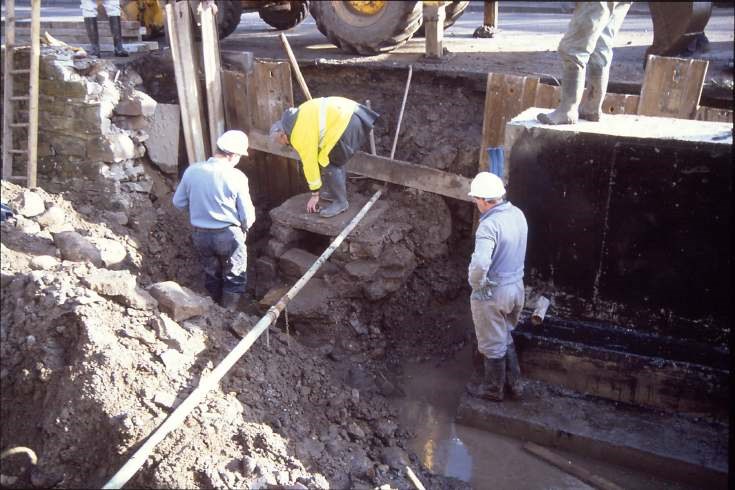 Dornoch Burn well excavation