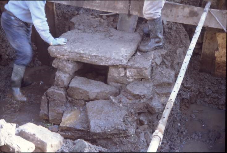 Dornoch Burn well excavation