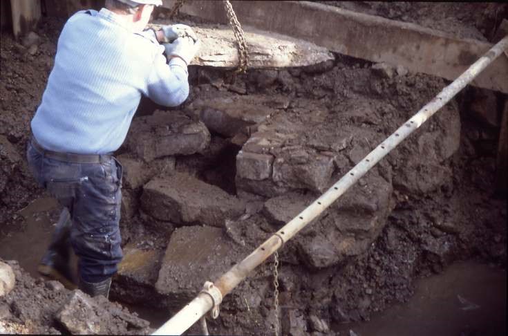 Dornoch Burn well excavation