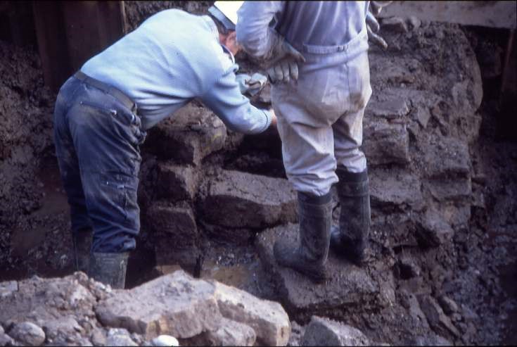 Dornoch Burn well excavation