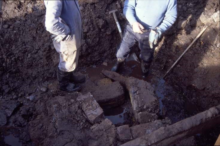Dornoch Burn well excavation