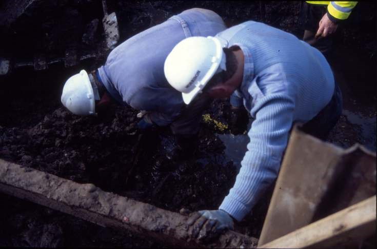 Dornoch Burn well excavation