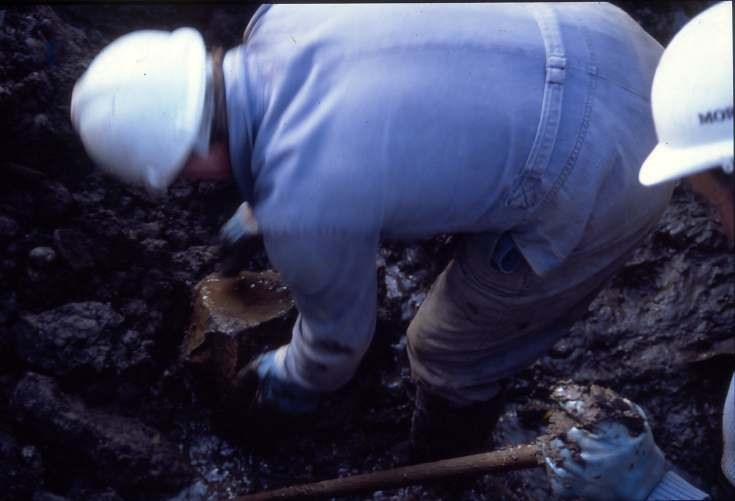 Dornoch Burn well excavation