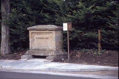 St Michael's well in new position 1992