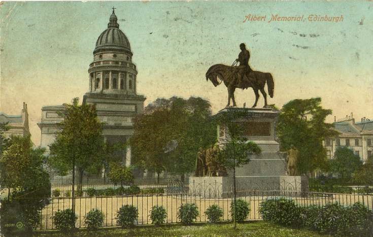 Postcard from Edinburgh to Clashmore Post office