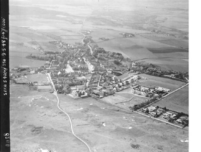 Aerial photograph of Dornoch from RCAHMS