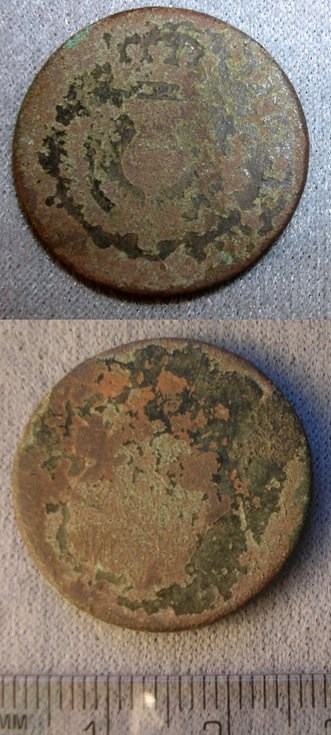 Coin from the fields at the rear of the Burghfield Hotel