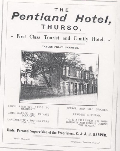 Advertisments from John O'Groats Journal 1928