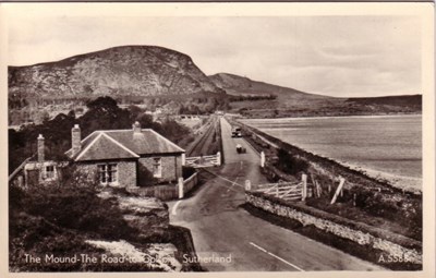 The Mound and the road to Golspie