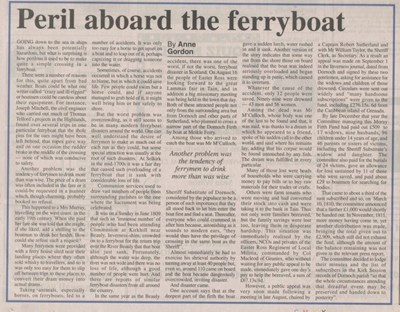 Meikle Ferry - 'Peril aboard the ferryboat'