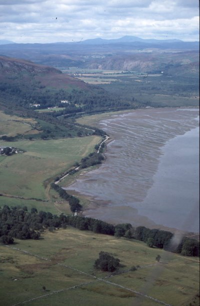 Aerial photograph of NW end of Loch Fleet