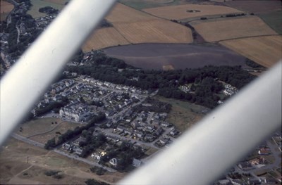 Aerial photograph of Dornoch - Dornoch Hotel - Stafford Rd area