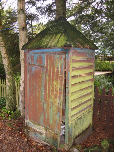 Meat safe in garden at Torranroy