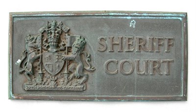 Dornoch Sheriff Court Plaque