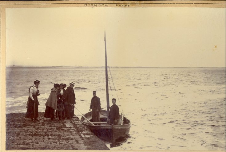 Meikle Ferry at pier 1896 - Historylinks Archive