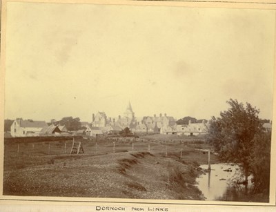 Dornoch from the links c 1896