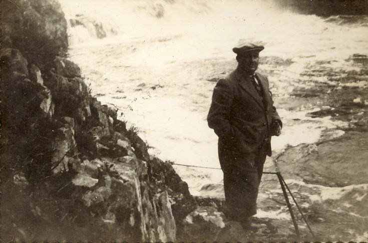 Thomas Hardie below Shin Falls