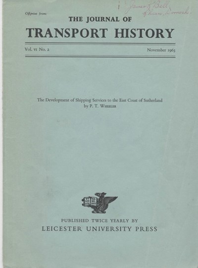 Journal of Transport History, Vol. 6, 1963
