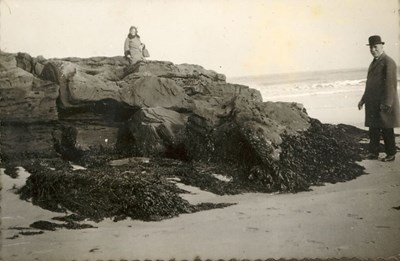 Mrs. Ruby Hardie on Dornoch Beach