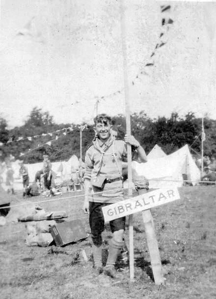 Gibraltar sign at Scout World Jamboree 