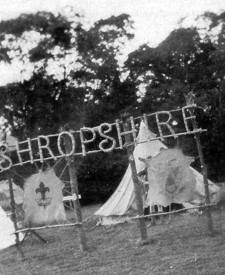 Shropshire sign at Scout World Jamboree