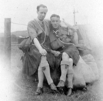 Scout leaders at camp