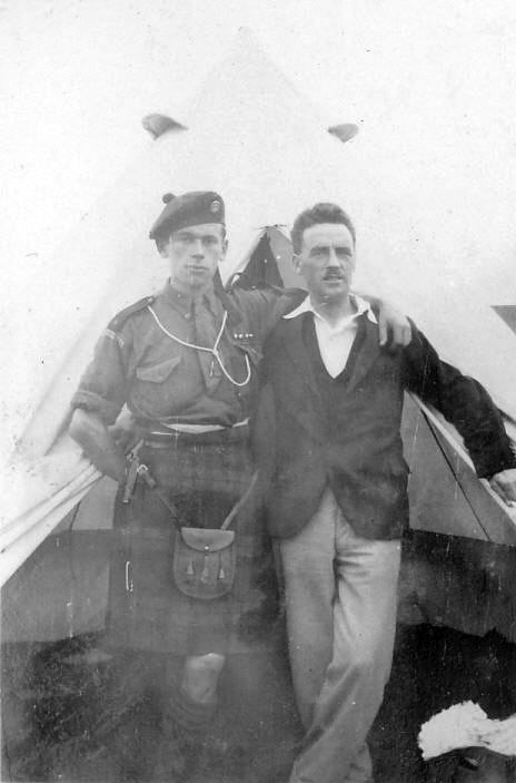 Scout leader at camp