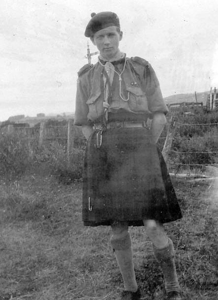 Scout in kilt