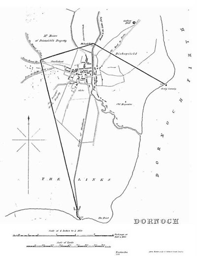 Map to accompany report on Dornoch 1821 - 1831