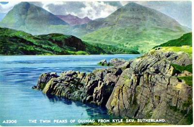 The Twin Peaks of Quinag from Kylesku, Sutherland
