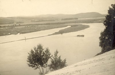 River overflowing its banks