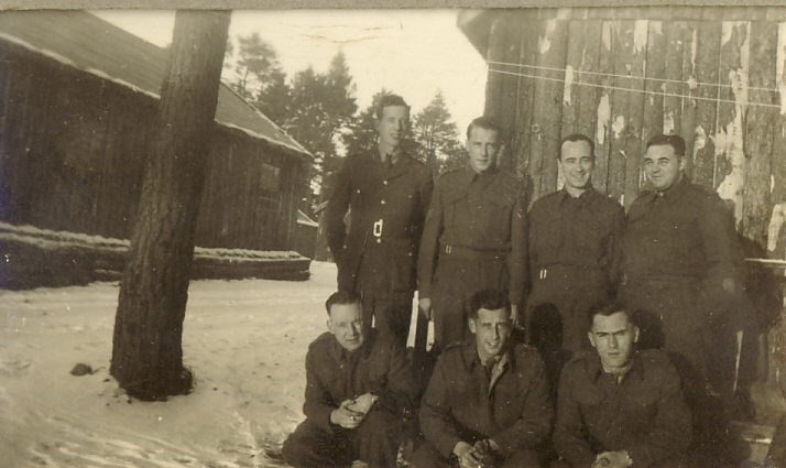 Seven Servicemen in Uniform