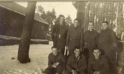 Seven Servicemen in Uniform