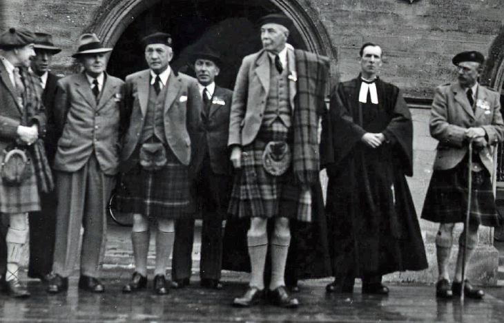 Saluting dias party - dedication of King' Colours 1951