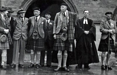 Saluting dias party - dedication of King' Colours 1951