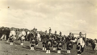 Dornoch Pipe Band c 1950