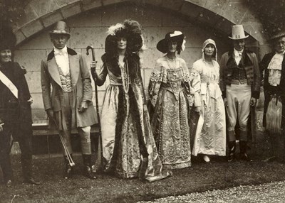 Performers in 1928 Pageant costume