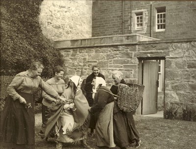 Performers dressed as fish women Dornoch Pageant 1928