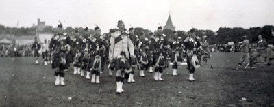 Dornoch Pipe Band  c 1930
