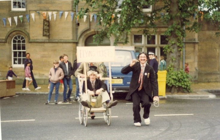 'The Flying Pickets' Dornoch Festival week pram race