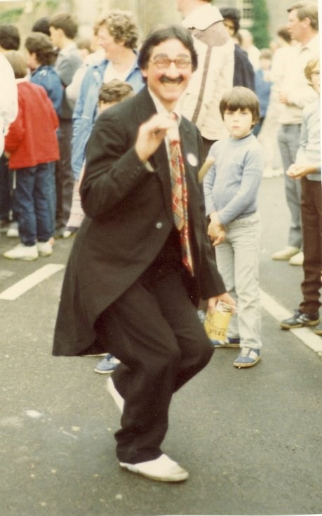 'Groucho Marx' Dornoch Festival week pram race