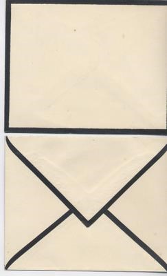 2 Mourning envelopes