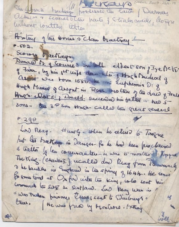 Notes on various branches of the Mackays