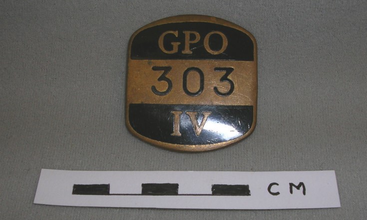 General Post Office postman's badge