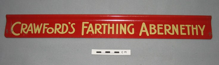 Shop sign Crawford's Farthing Biscuits'