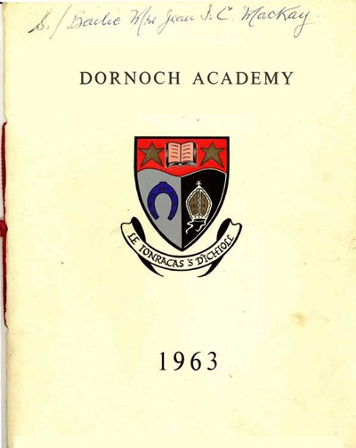 Dornoch Academy opening 1963