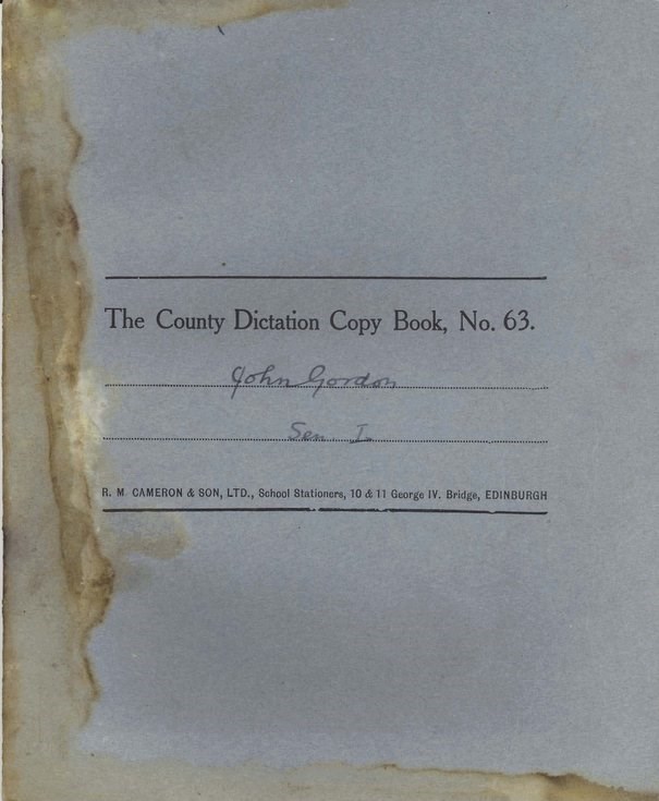 John Gordon's school book