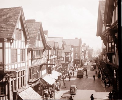 A view of a main thoroughfare in Chester